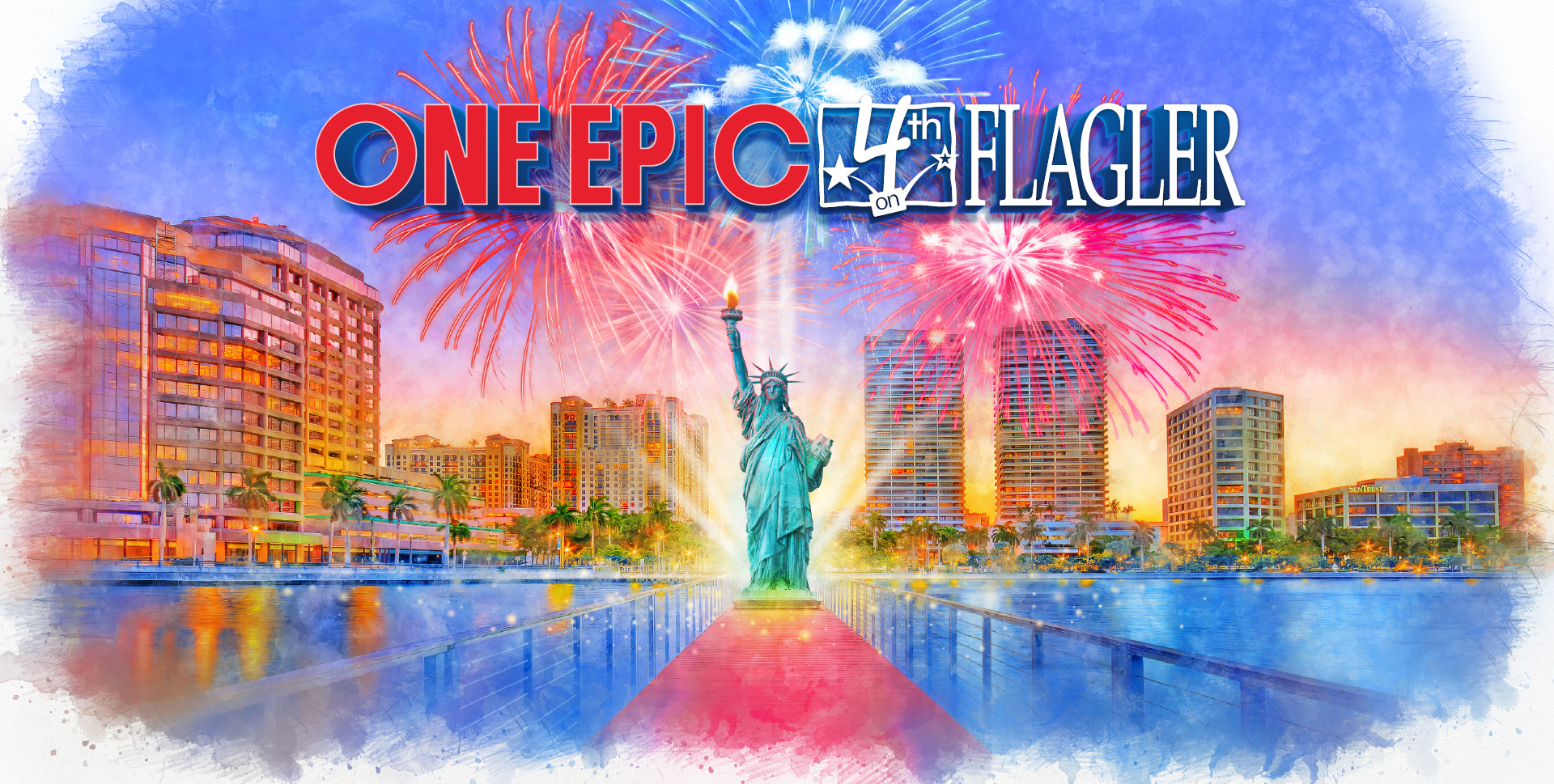 One epic 4th on Flagler, Saturday, July 4, 5-10 pm, Celebrating America's 250th!