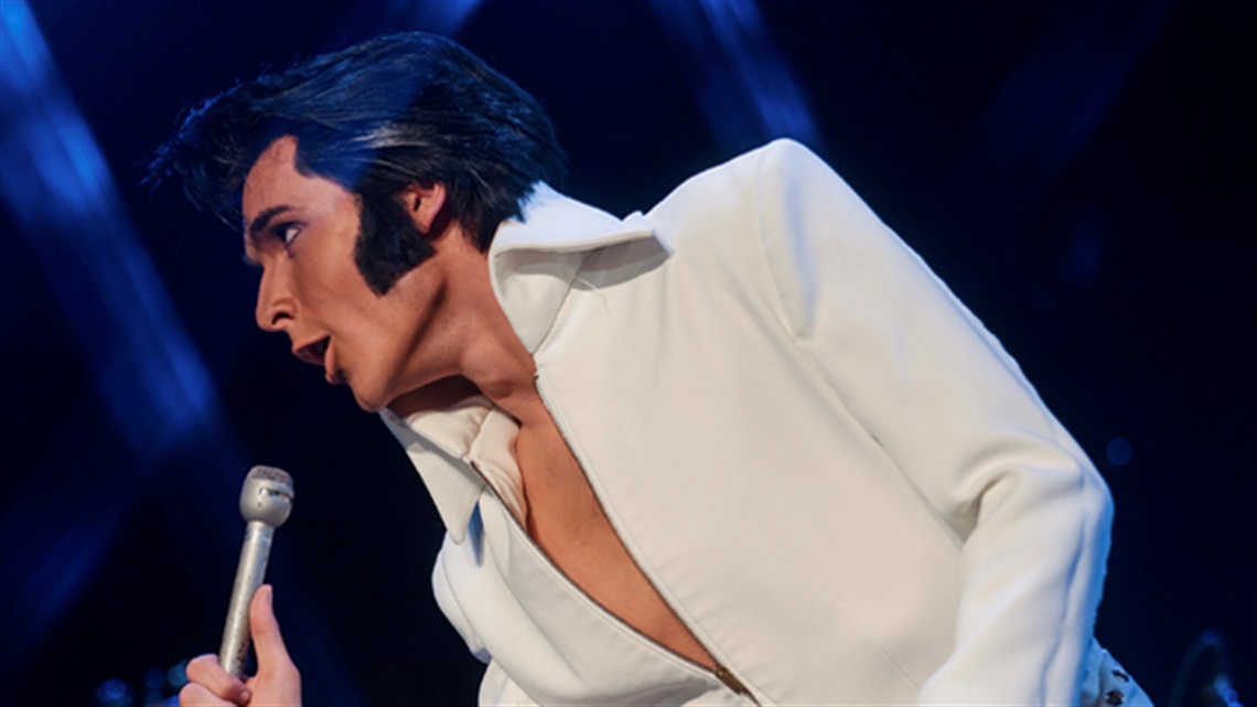 Image of Matt Stone as Elvis.