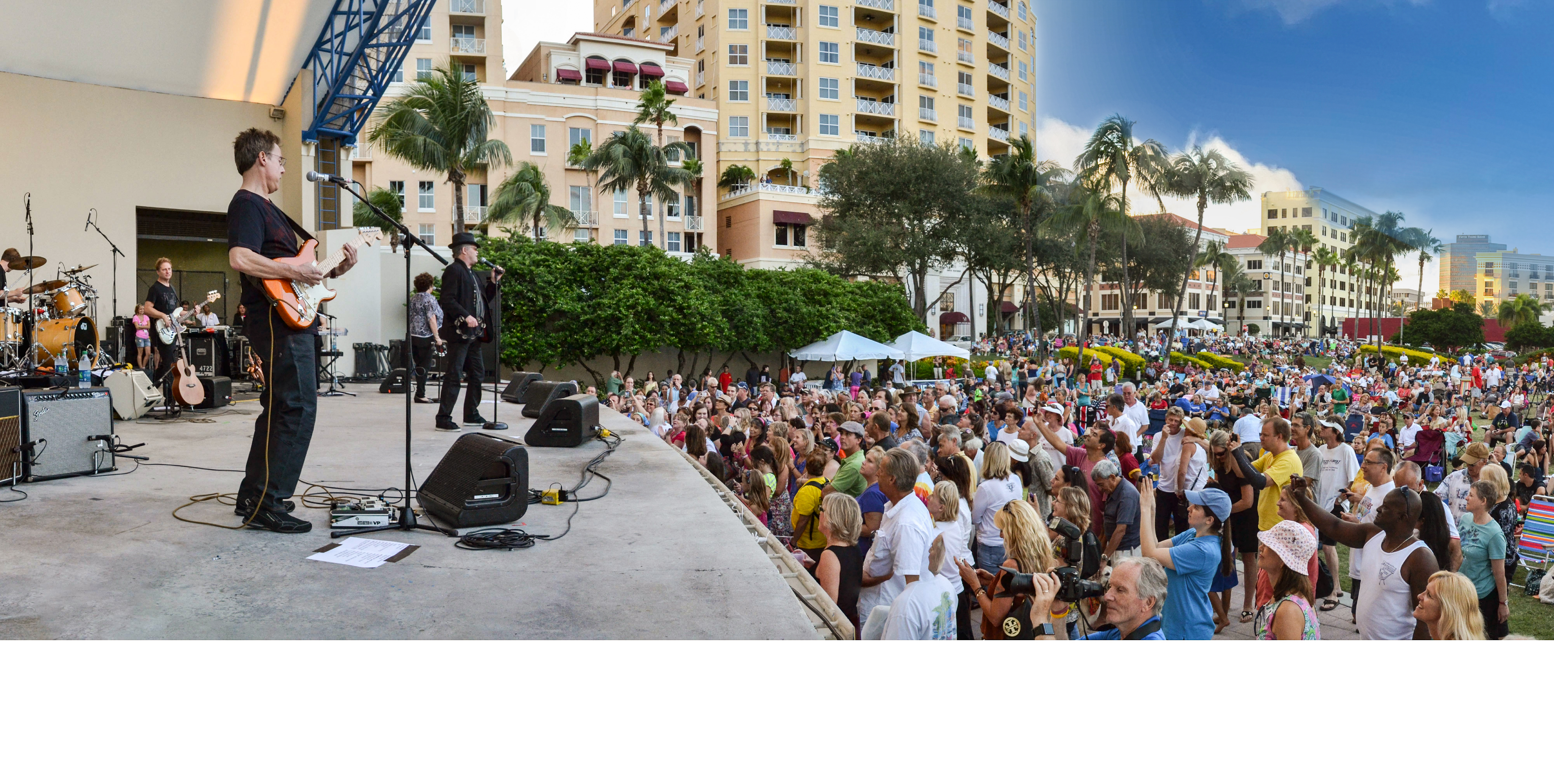 Sunday on the Waterfront concert in the Meyer Amphitheatre