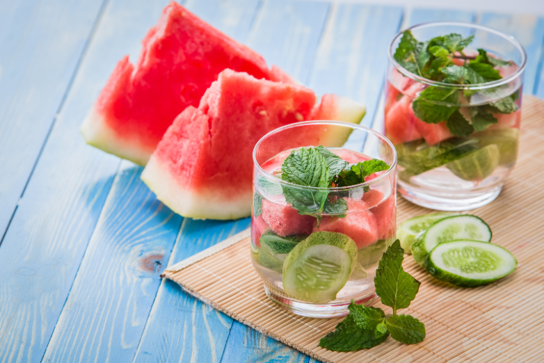 Watermelon Cucumber Mint Flavored Water