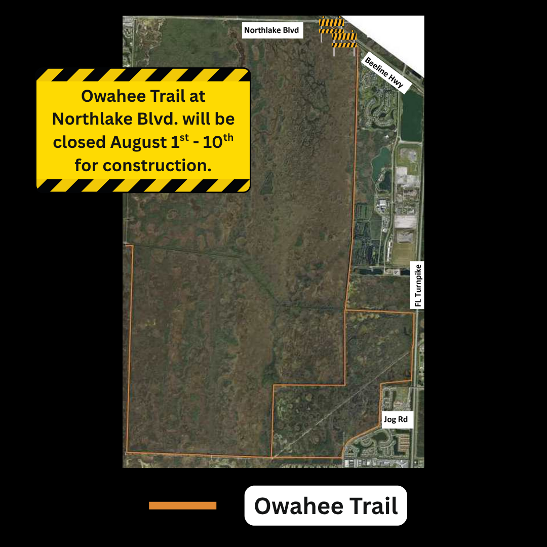 Map of Owahee Trail closure