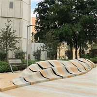laminated stone and metal sculpture