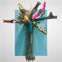 Contemporary Mixed Media Fiber Art
