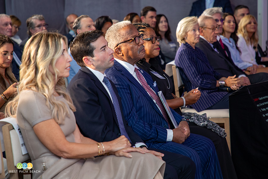 Gina Mastantuono, ServiceNow President, CFO,.Keith Sonderling, Deputy Sec of Labor, Mayor and Mrs. Keith A .James