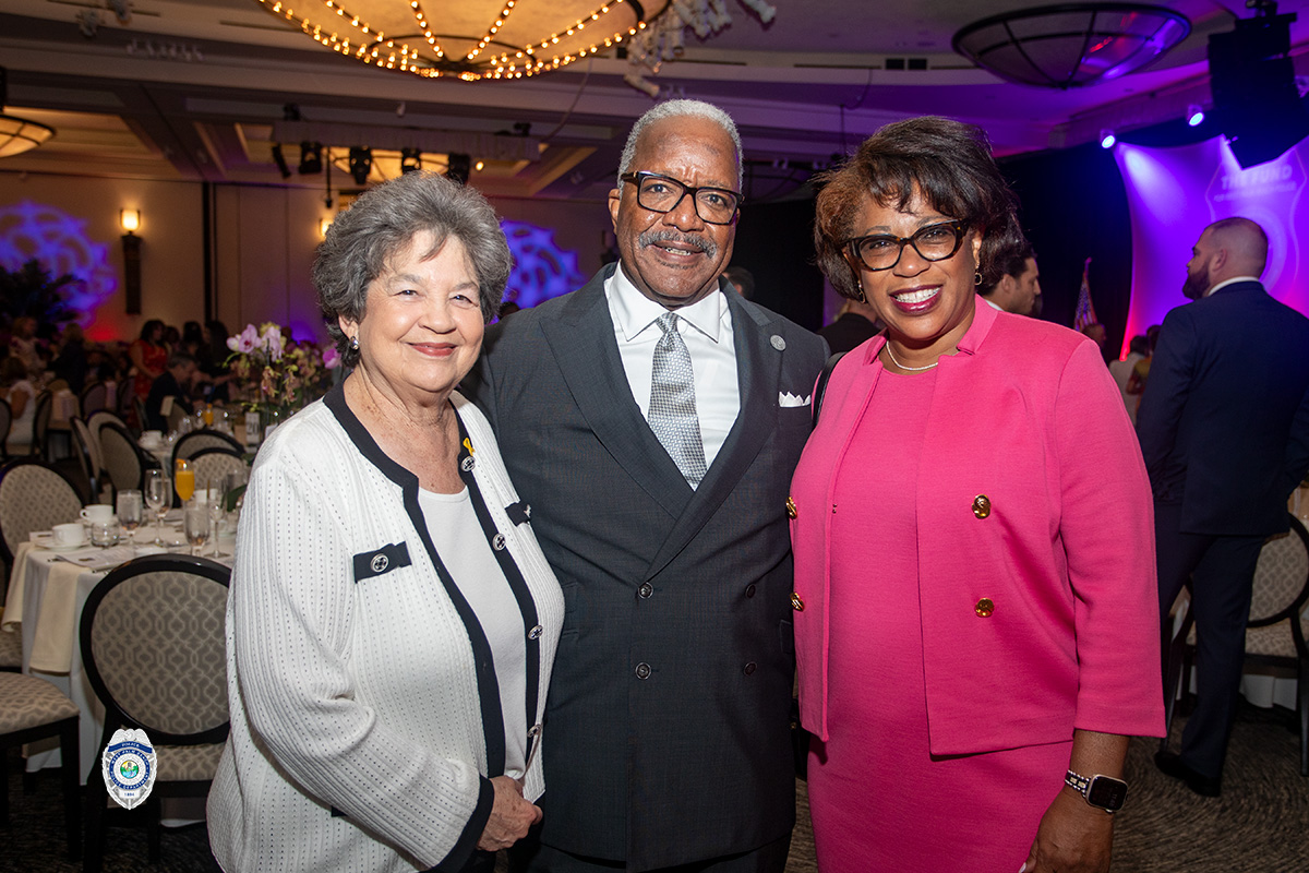US Congresswoman Lois Frankel, left, Mayor Keith A. James, center, and West Palm Beach First Lady Lorna James, right.