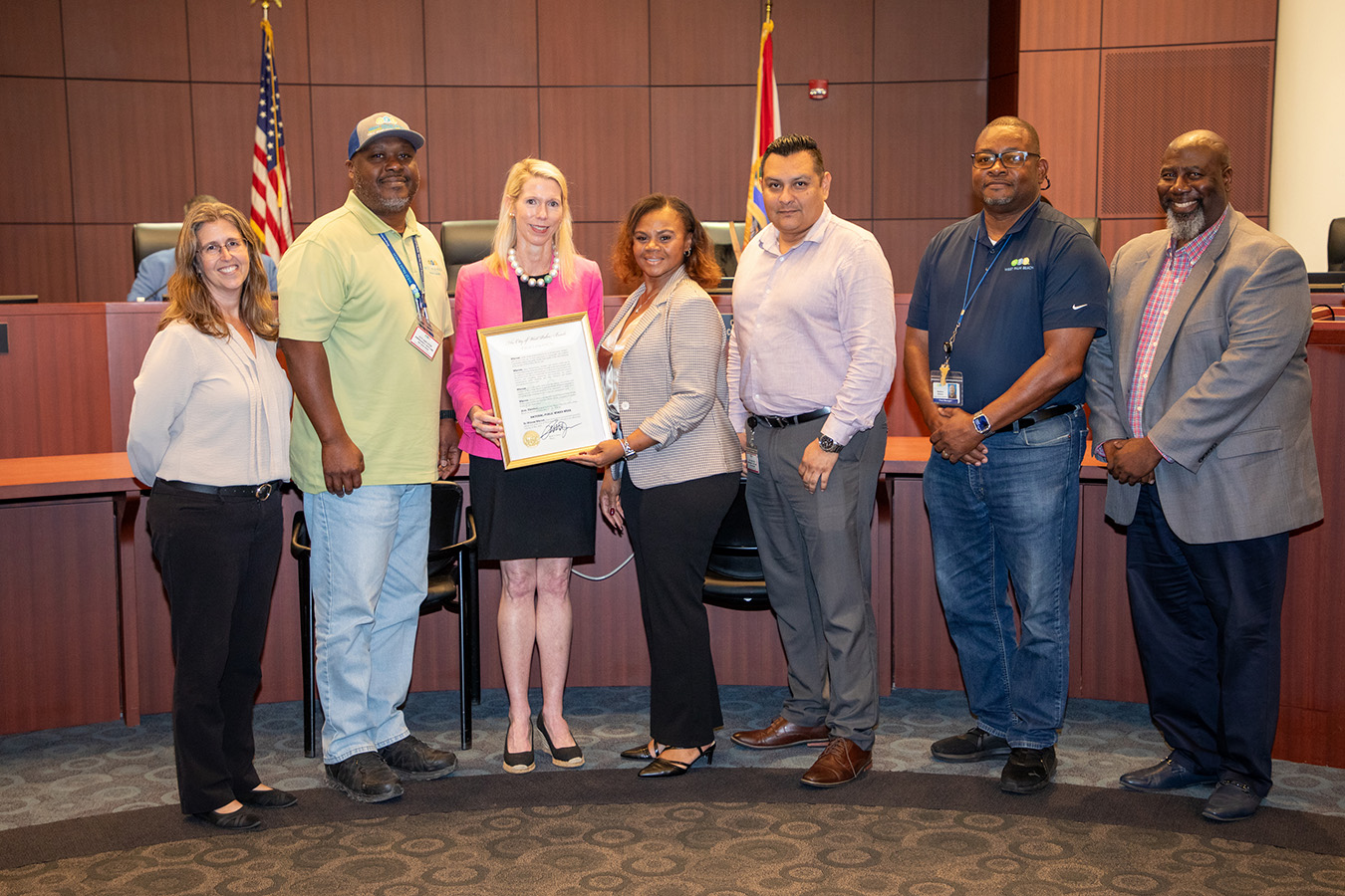 National Public Works Week, 7 people standing