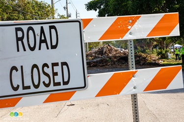 Ponce De Leon Avenue is closed because of hurricane debris